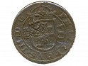 Escudo - 12 Maravedís (Resello) - Spain - 1642 - Copper - Cayón# 5481 - Reseller 12 maravedís about 8 maravedís of Felipe III - 0